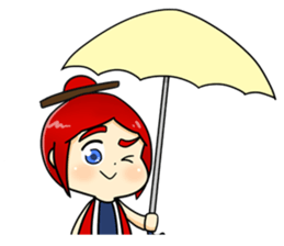 Bebe the kite girl sticker #8311529