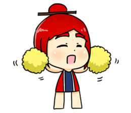 Bebe the kite girl sticker #8311531