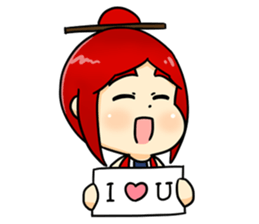 Bebe the kite girl sticker #8311532