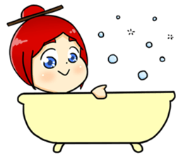 Bebe the kite girl sticker #8311533