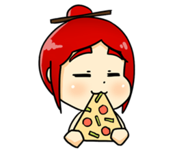 Bebe the kite girl sticker #8311534