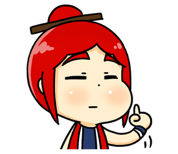 Bebe the kite girl sticker #8311535