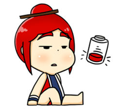 Bebe the kite girl sticker #8311539