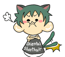 I, become cat from today sticker #8311815