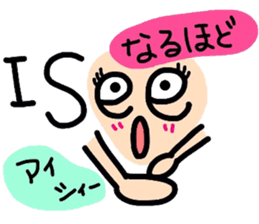 English face sticker #8312091