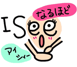 English face sticker #8312091