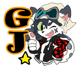 Snowboarder mascot "Hyoma" sticker #8313460