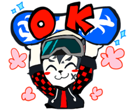 Snowboarder mascot "Hyoma" sticker #8313461