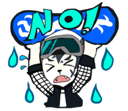 Snowboarder mascot "Hyoma" sticker #8313462