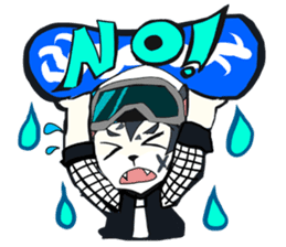 Snowboarder mascot "Hyoma" sticker #8313462