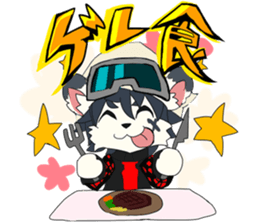 Snowboarder mascot "Hyoma" sticker #8313463