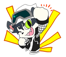 Snowboarder mascot "Hyoma" sticker #8313468