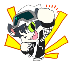 Snowboarder mascot "Hyoma" sticker #8313468