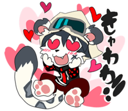 Snowboarder mascot "Hyoma" sticker #8313472