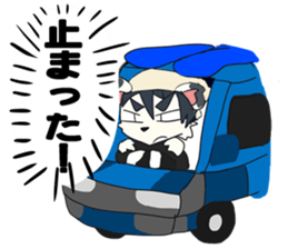 Snowboarder mascot "Hyoma" sticker #8313485