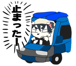 Snowboarder mascot "Hyoma" sticker #8313485