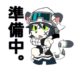 Snowboarder mascot "Hyoma" sticker #8313488