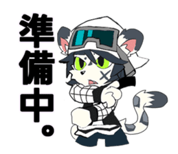 Snowboarder mascot "Hyoma" sticker #8313488