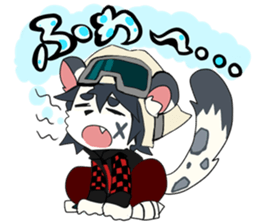 Snowboarder mascot "Hyoma" sticker #8313495