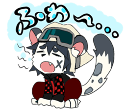 Snowboarder mascot "Hyoma" sticker #8313495