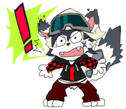 Snowboarder mascot "Hyoma" sticker #8313497