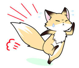 Fox and raccoon dog's sticker #8313922