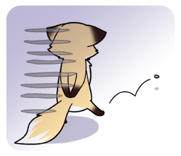 Fox and raccoon dog's sticker #8313931