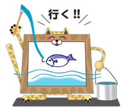 Canvas cat sticker #8314428