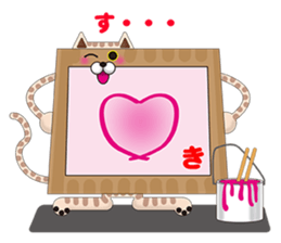 Canvas cat sticker #8314429