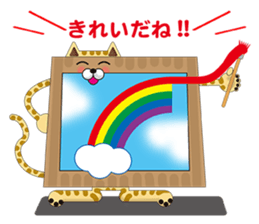 Canvas cat sticker #8314431