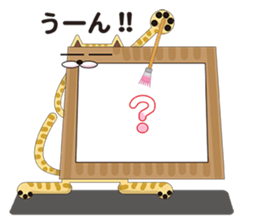 Canvas cat sticker #8314432