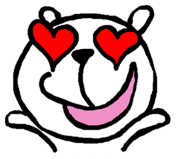 Expressive Polar Bear sticker #8314462