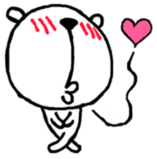 Expressive Polar Bear sticker #8314463