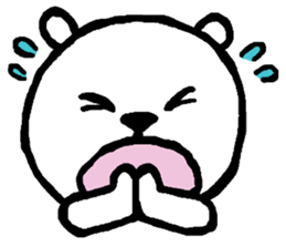 Expressive Polar Bear sticker #8314465