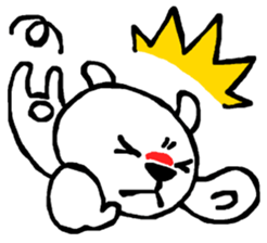 Expressive Polar Bear sticker #8314467