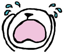 Expressive Polar Bear sticker #8314468