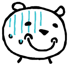 Expressive Polar Bear sticker #8314472