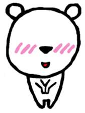 Expressive Polar Bear sticker #8314475