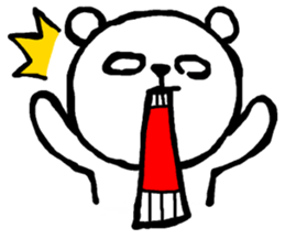 Expressive Polar Bear sticker #8314478