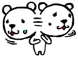 Expressive Polar Bear sticker #8314487