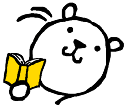 Expressive Polar Bear sticker #8314489