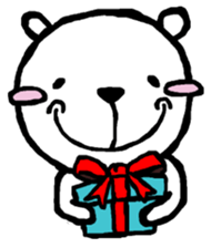 Expressive Polar Bear sticker #8314490