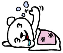 Expressive Polar Bear sticker #8314491