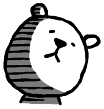 Expressive Polar Bear sticker #8314495