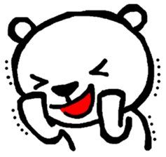 Expressive Polar Bear sticker #8314496