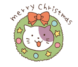Cat in winter sticker #8316641