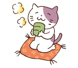 Cat in winter sticker #8316652