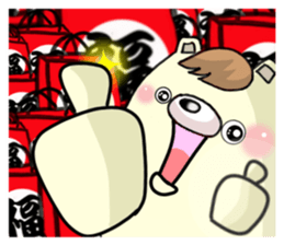 The happy year-end and New Year holidays sticker #8318093