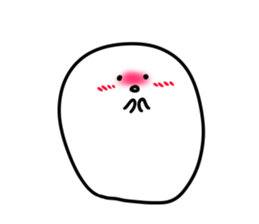 Phantasmagoric white creature2 sticker #8318953