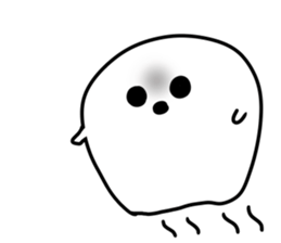 Phantasmagoric white creature2 sticker #8318958